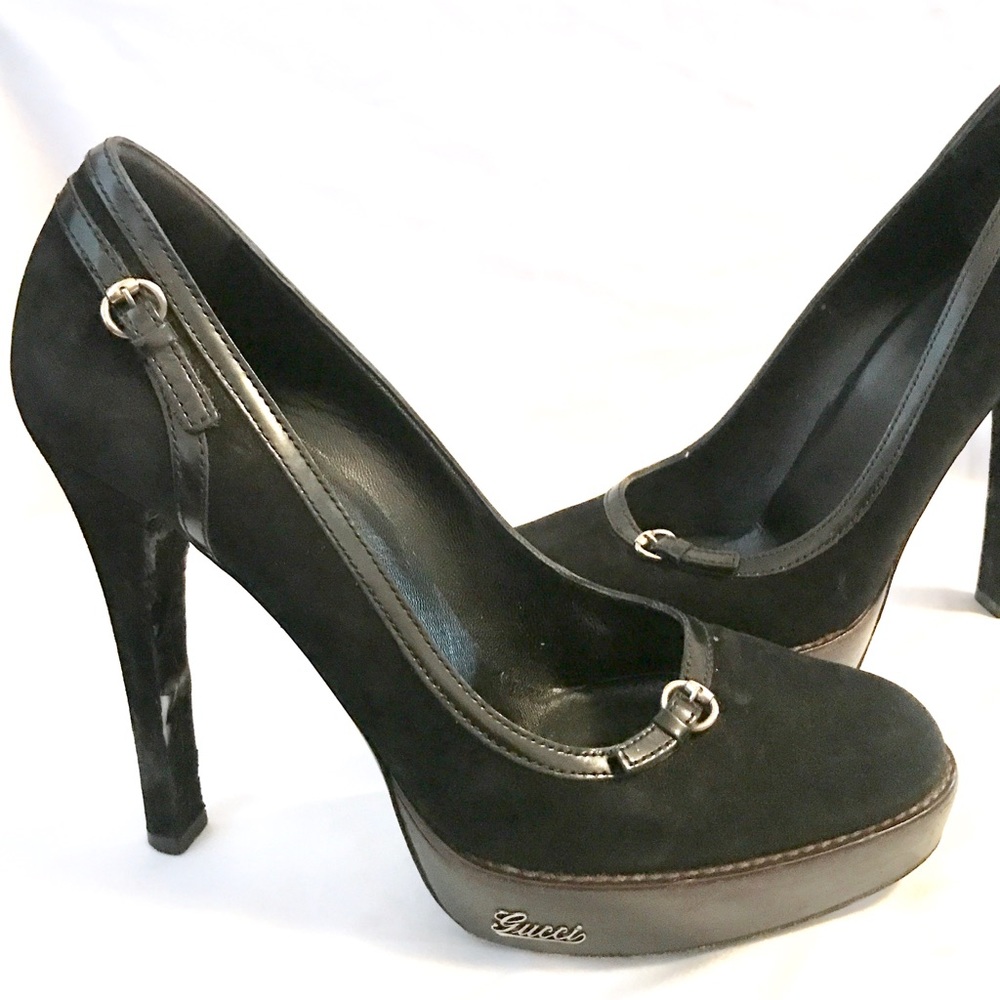 GUCCI  LEATHER PUMPS